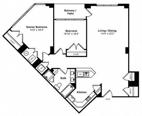 Floor plan at IO Piazza by Windsor